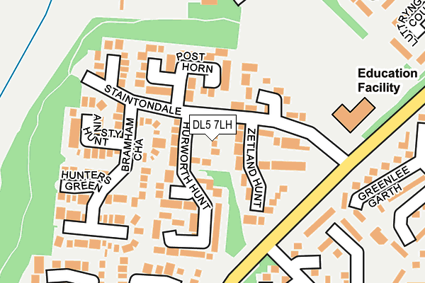DL5 7LH map - OS OpenMap – Local (Ordnance Survey)