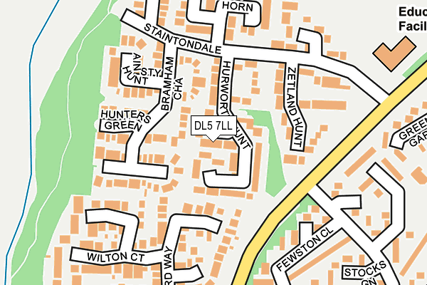 DL5 7LL map - OS OpenMap – Local (Ordnance Survey)