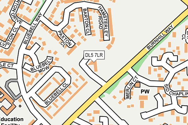 DL5 7LR map - OS OpenMap – Local (Ordnance Survey)