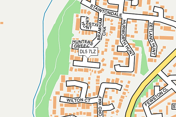 DL5 7LZ map - OS OpenMap – Local (Ordnance Survey)