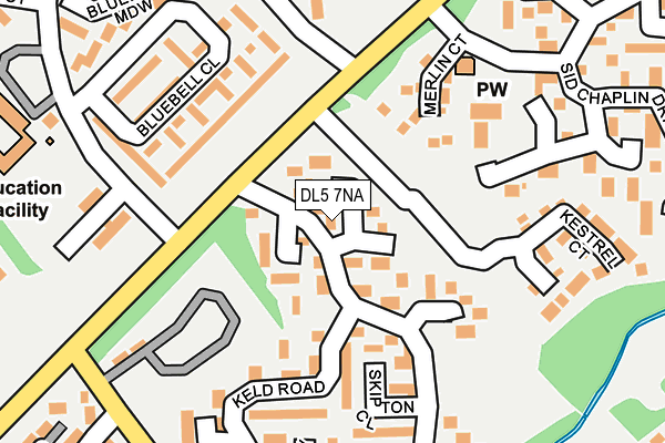 DL5 7NA map - OS OpenMap – Local (Ordnance Survey)