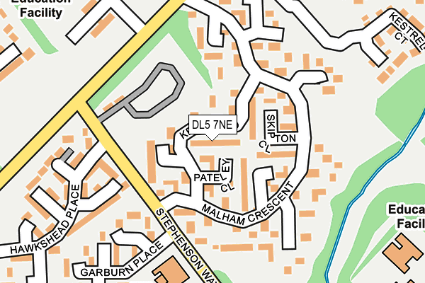 DL5 7NE map - OS OpenMap – Local (Ordnance Survey)