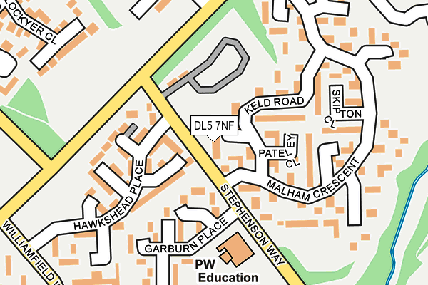 DL5 7NF map - OS OpenMap – Local (Ordnance Survey)