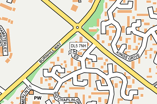 DL5 7NH map - OS OpenMap – Local (Ordnance Survey)
