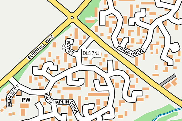 DL5 7NJ map - OS OpenMap – Local (Ordnance Survey)