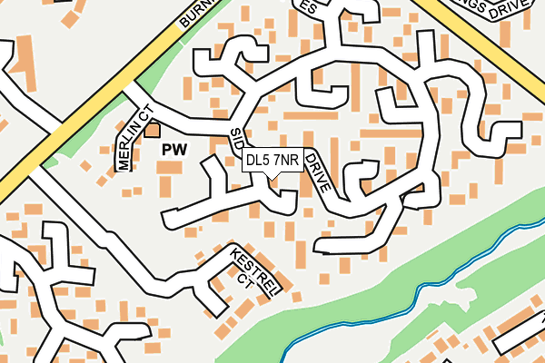 DL5 7NR map - OS OpenMap – Local (Ordnance Survey)