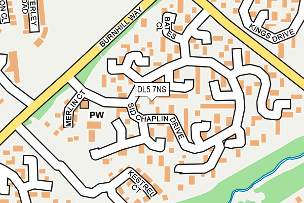 DL5 7NS map - OS OpenMap – Local (Ordnance Survey)