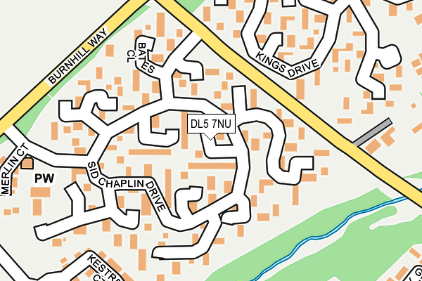 DL5 7NU map - OS OpenMap – Local (Ordnance Survey)