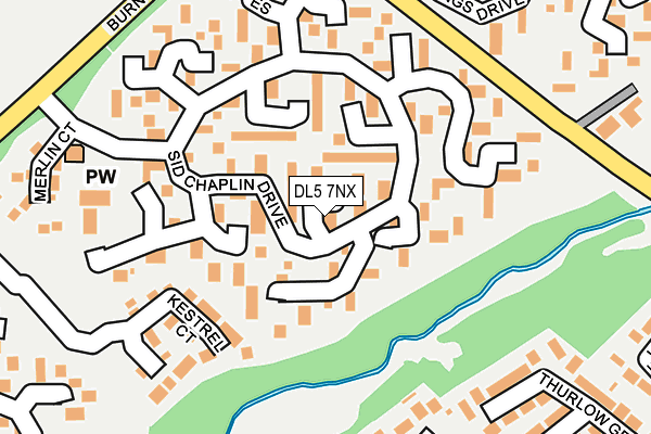 DL5 7NX map - OS OpenMap – Local (Ordnance Survey)