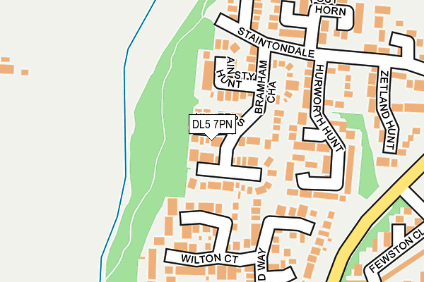 DL5 7PN map - OS OpenMap – Local (Ordnance Survey)