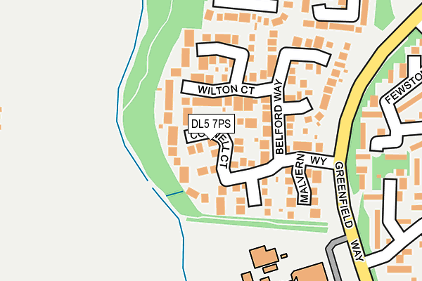 DL5 7PS map - OS OpenMap – Local (Ordnance Survey)