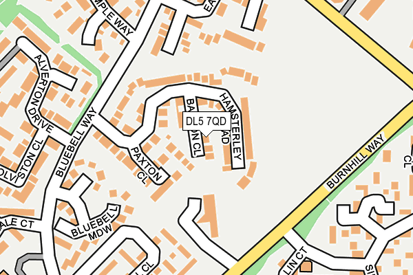 DL5 7QD map - OS OpenMap – Local (Ordnance Survey)