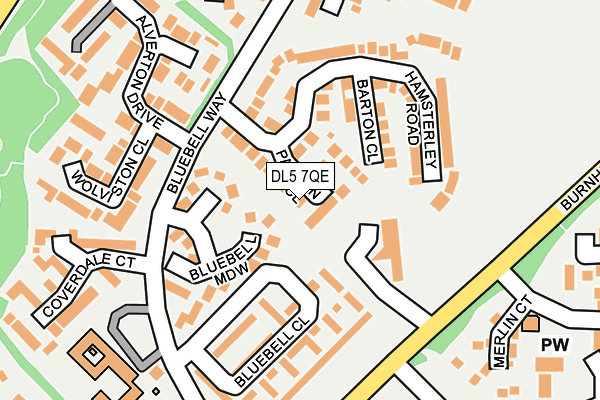 DL5 7QE map - OS OpenMap – Local (Ordnance Survey)