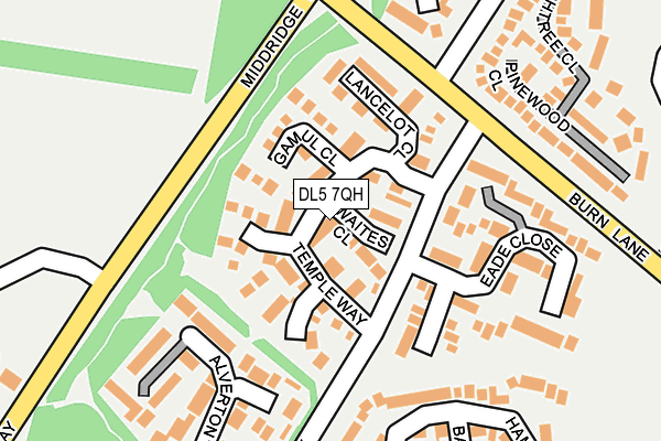 DL5 7QH map - OS OpenMap – Local (Ordnance Survey)