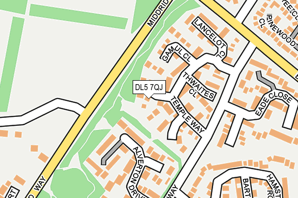 DL5 7QJ map - OS OpenMap – Local (Ordnance Survey)