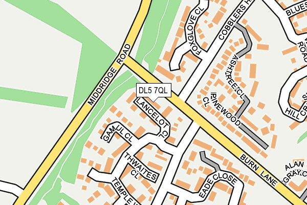 DL5 7QL map - OS OpenMap – Local (Ordnance Survey)