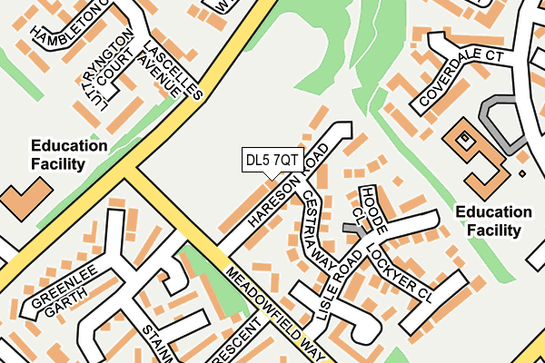 DL5 7QT map - OS OpenMap – Local (Ordnance Survey)