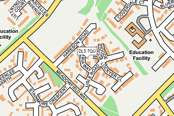 DL5 7QU map - OS OpenMap – Local (Ordnance Survey)