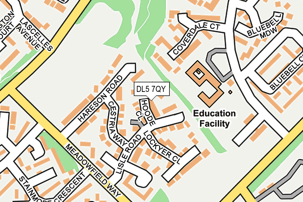 DL5 7QY map - OS OpenMap – Local (Ordnance Survey)