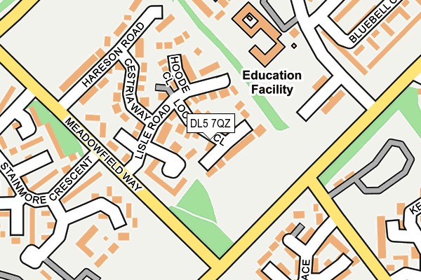 DL5 7QZ map - OS OpenMap – Local (Ordnance Survey)