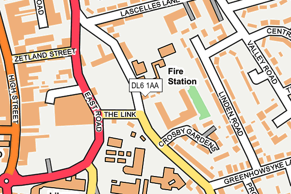 DL6 1AA map - OS OpenMap – Local (Ordnance Survey)