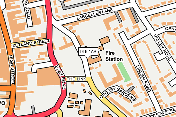 DL6 1AB map - OS OpenMap – Local (Ordnance Survey)