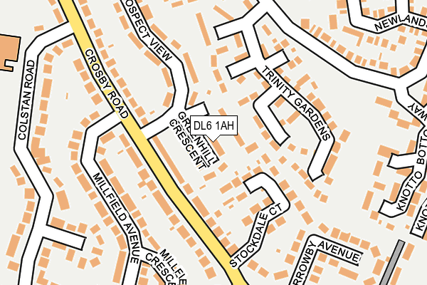 DL6 1AH map - OS OpenMap – Local (Ordnance Survey)