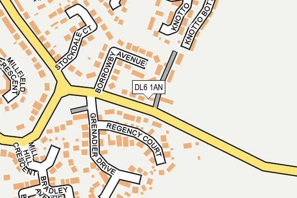 DL6 1AN map - OS OpenMap – Local (Ordnance Survey)