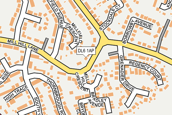 DL6 1AP map - OS OpenMap – Local (Ordnance Survey)