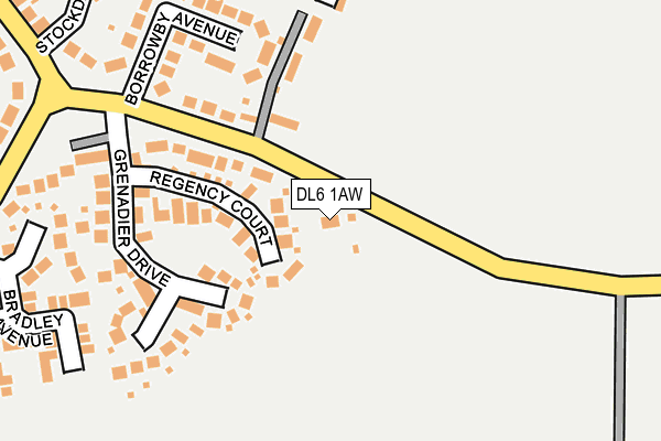 DL6 1AW map - OS OpenMap – Local (Ordnance Survey)