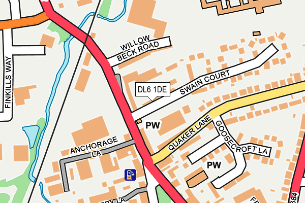 DL6 1DE map - OS OpenMap – Local (Ordnance Survey)