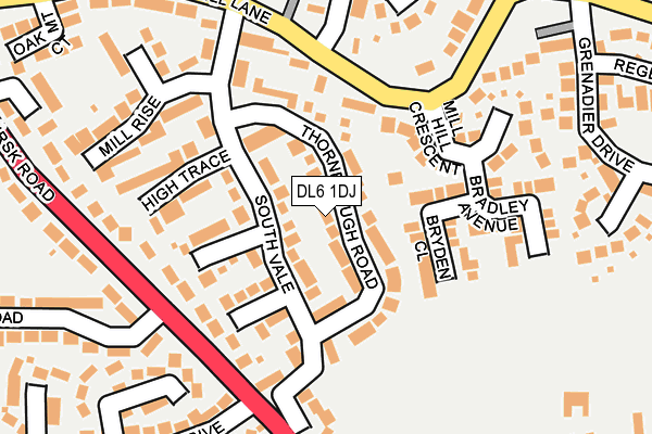 DL6 1DJ map - OS OpenMap – Local (Ordnance Survey)