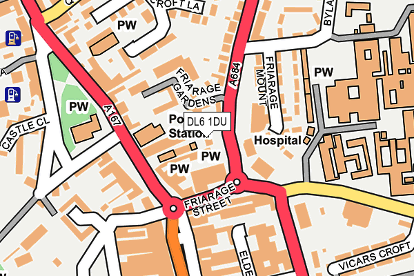 DL6 1DU map - OS OpenMap – Local (Ordnance Survey)