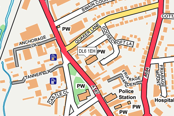 DL6 1EH map - OS OpenMap – Local (Ordnance Survey)