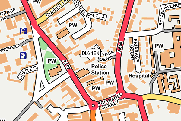 DL6 1EN map - OS OpenMap – Local (Ordnance Survey)