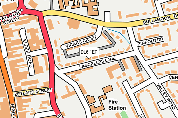 DL6 1EP map - OS OpenMap – Local (Ordnance Survey)