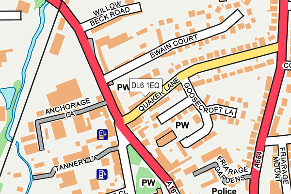 DL6 1EQ map - OS OpenMap – Local (Ordnance Survey)