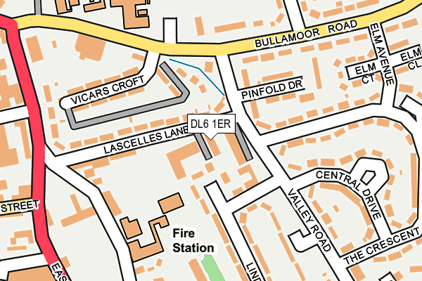 DL6 1ER map - OS OpenMap – Local (Ordnance Survey)