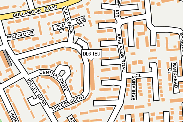 DL6 1EU map - OS OpenMap – Local (Ordnance Survey)