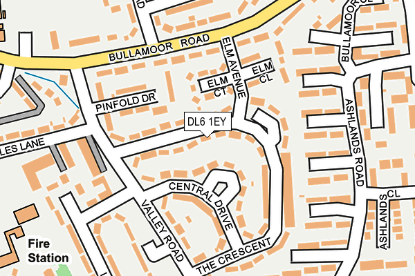 DL6 1EY map - OS OpenMap – Local (Ordnance Survey)