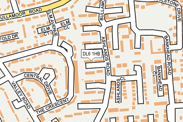 DL6 1HB map - OS OpenMap – Local (Ordnance Survey)