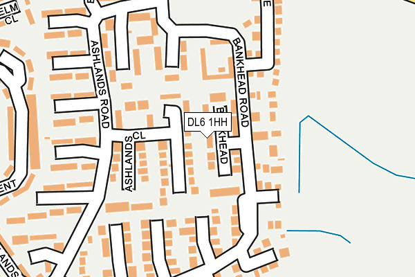 DL6 1HH map - OS OpenMap – Local (Ordnance Survey)