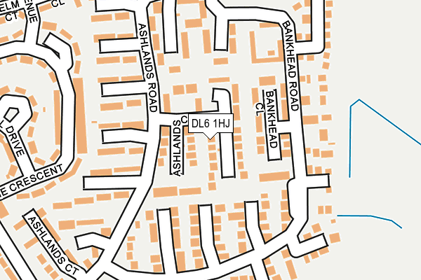 DL6 1HJ map - OS OpenMap – Local (Ordnance Survey)