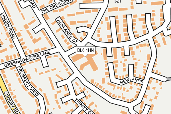 DL6 1HN map - OS OpenMap – Local (Ordnance Survey)