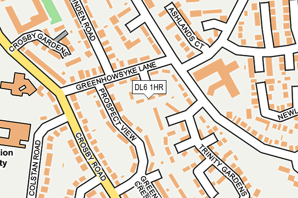 DL6 1HR map - OS OpenMap – Local (Ordnance Survey)