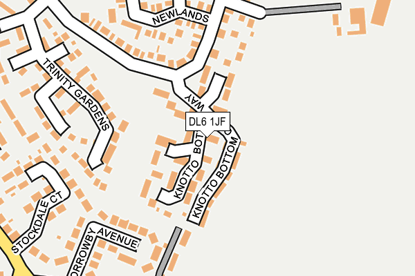 DL6 1JF map - OS OpenMap – Local (Ordnance Survey)
