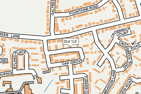 DL6 1LE map - OS OpenMap – Local (Ordnance Survey)