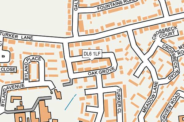 DL6 1LF map - OS OpenMap – Local (Ordnance Survey)