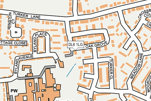 DL6 1LG map - OS OpenMap – Local (Ordnance Survey)