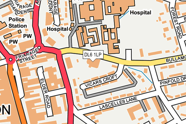 DL6 1LP map - OS OpenMap – Local (Ordnance Survey)